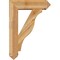 Ekena Millwork Funston Arts and Crafts Rough Sawn Bracket w/ Offset Brace, Western Red Cedar, 8"W x 28"D x 40"H BKT0806X28X40FST03RWR - alternate 4